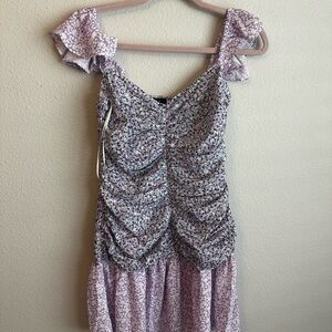 French Connection Lilac Floral Mini Dress